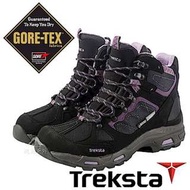 Treksta 女 Gore-Tex 防水中筒健行鞋『暗紫』KR17HW (Size: US7.5)