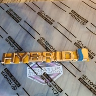 Original toyota HYBRID writing emblem for all hybrid cars