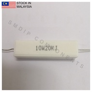 2PCS 20K ±5% 10W, Axial Lead Through Hole Wirewound Cement Resistor (10W20KJ)