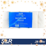 S&R Bathroom Tissue 2-Ply 100% Virgin Pulp 20 rolls