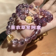 Amethyst String Crystal Hand Natural Free Bracelet Amethyst Plug Bracelet Female Fire Rhubarb Ajiu S