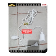 Q34 HANGING FITTING 4.5 METER ORIGINAL 100% ON OFF SWITCH LAMP HOUSE E27 FITTING LAMP BULB LONG CABL