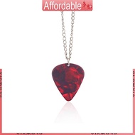GLO Guitar Pick Necklace Heart Ruby Pendant Eddie Munson Necklace Strange Horror Things Guitar Pick 