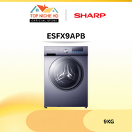 Sharp ESFX9APB Inverter Front Load Washing Machine 9kg | Mesin Basuh