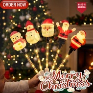 GG 5‑1Pcs LED Christmas Glow Stick Decoration - Light Up Wand - Battery Powered - Handheld Glow Stic