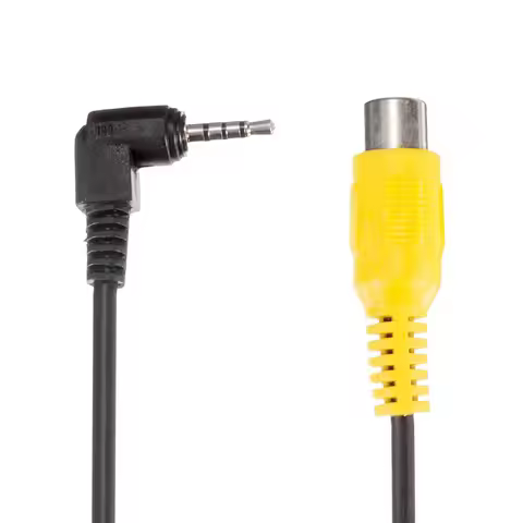 AV in Video Cable Adapter 2.5mm AV Jack Male Plug To RCA Female Adapter Cable For GPS And Rear Camer