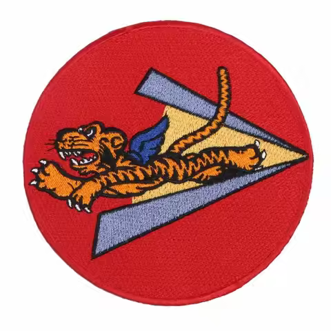 WW2 US AIR FORCE THE FLYING TIGERS PATCH BADGE JACKET MILITARY Embroidery PATCH INSIGNIA Military Re