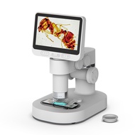 BEAVERLAB Digital Microscope with 4.3'' 1080P IPS Screen [Eco-Friendly Optical Staining] 1600x Magni