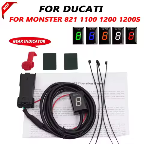 Motorcycle Speed Gear Indicator For Ducati Monster 821 1100 EVO Monster 1200 1200S Monster 1200R LED