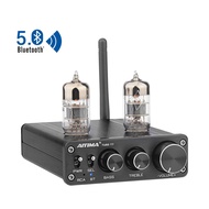 AIYIMA Tube-T7 HiFi 6N3 Tube Amplifier Preamp Bluetooth 5.0 Preamplifier Stereo Vacuum Bile Tube Pre-Amplifier Treble Bass Tone Adjust