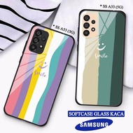 Softcase Glass Kaca SAMSUNG A33(5G) A53(5G) - Casing hp SAMSUNG A33(5G) A53(5G) [ S24 ].