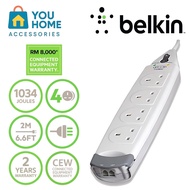 Belkin Home Series 4-Socket Surge Protection Power Extension Socket (2m)