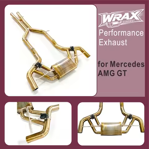 WRAX Exhaust for Mercedes AMG GT Catback Direct Bolt-On Baked Golden Titanium Aggressive Valve-Contr