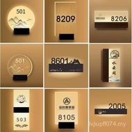 Logo Luminous with Chess Room logo High-End Creative House Number Hotel Hotel Acrylic Charging Light