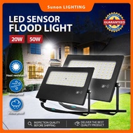 LED FloodLight Sensor Waterproof With Motion Sensor 20W 50W Daylight Warm White