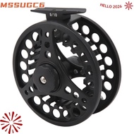 MSSUGC6 Fly Fishing Reel, 3 Bearings 9/10 WT Casting Fly Reel, Durable Left Right Hand Retrieve Zinc