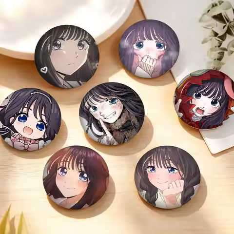 K-KaorukoS Cute W-WagurI Y2K Aesthetic Pins Funny Badge Pins For Friend, Backpack, Collectible Acces