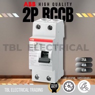 ABB ELCB/RCCB FH202 2P 40A 63A [ 30mA / 100mA / 300mA ]