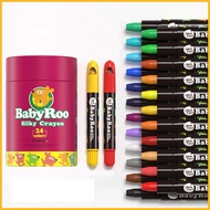 BabyBoss Joan Miro BabyRoo Washable Silky Crayon 6 12 16 Color Krayon