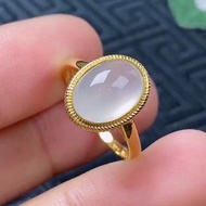 天然翡翠 緬甸 A玉 玉鐲 • 18k金冰種翡翠戒指