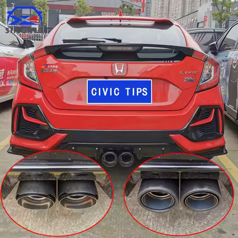 Exhaust tip tail pipe without cutting muffler decorative tail throat auto parts accessories For Hond