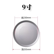 Commercial Aluminum Alloy Pizza Pan Thin Cake Baking Tray Punching Design for Dominos Pizza 7 8 9 10
