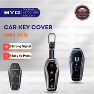 BYD Atto3 Seal Dolphin Key Cover Steel Sarung Kunci Cover BYD Atto3 Dolphin Seal Accessories Bodykit