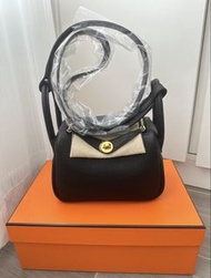 全新2026 Hermes Mini Lindy 黑金 Noir G