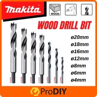 MAKITA Wood Drill Bit Spur Woodworking Hole Drilling Round 4mm 6mm 8mm 12mm 16mm 18mm 20mm Mata Kayu