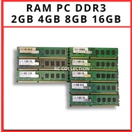 RAM PC 2GB 4GB 8GB 16GB DDR3 10600 12800 GARANSI TOKO