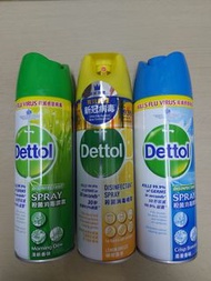 Dettol disinfectant  spray 新冠病毒殺菌消毒噴霧 X 3支~ 原裝正貨 (Watsons  原價 180