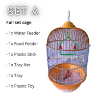 MPT Bird Cage Lovebird Cage Budgie Cage Sangkar Serindit sangkar bulat sangkar canary sangkar zebra 