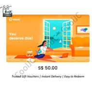 Klook $50 Gift Card E Voucher Shopee Inbox Delivery