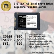 dogeTune Freedom Series 256GB SSD 512GB SSD 1TB SSD 2.5" SATAIII SSD