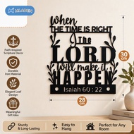 MLADEN Industrial Custom Laser-cut Metal Wall Art Decor Modern Home Decor Gift Isaiah 60 22 Bible