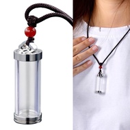 Top Acrylic Urn Pendant Memorial Jewelry Necklace Cremation Clear Cylinder