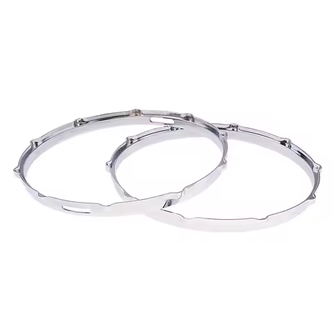 1 Pair Snare Drum Hoop Ring Rim For 14 Inch Snare Drum, Made Of Aluminum Alloy, Durable And Sturdy