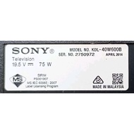 SONY LED TV KDL-40W600B
