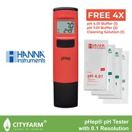 Hanna Instruments Waterproof Pocket pH Meter Tester with 0.1 Resolution - pHep® HI98107