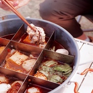 Jiugongge Hot Pot Separator Set Large Shabu Hot Pot Set for Outdoor Camping and Picnic