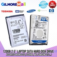 ☃▨❁Assorted 2.5" LAPTOP SATA HARD DISK DRIVE 120Gb,160Gb, 250Gb, 5400RPM | Gilmore Mall