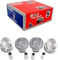 DNJ P195 Piston Set for 2012-2015 / Hyundai, Kia/Accent, Rio, Soul, Veloster / 1.6L / DOHC / L4 / 16