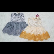 Baju Pesta Kondangan Anak Bayi Cewek Brokat Glitter / Dress Pesta Bayi