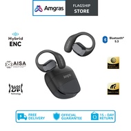 Amgras OpenEcho Ⅳ Ultra Bluetooth Wireless Earbud Gaming Mode LED Display Sport Panoramic Sound ENC 