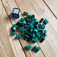 Lego part dark green slope 45 2x1 no 3040