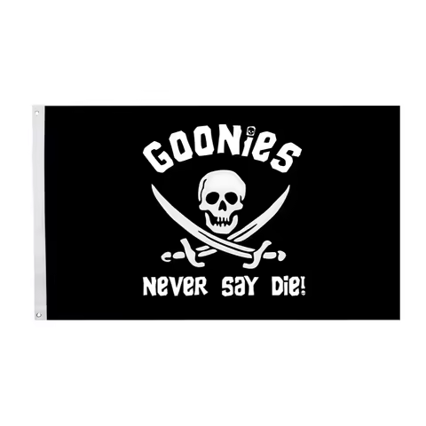 2x3fts 3x5fts GOONIES-NEVER SAY DIE Flag Tapestry Banner For Indoor Outdoor Decoration, Home Decor, 
