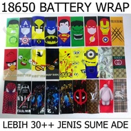18650 Wrap pvc Battery Skin Heat Shrink AWT PANASONIC LG SONY SAMSUNG VTC4 VTC5 VTC5a VTC6 HG2 HE4 2