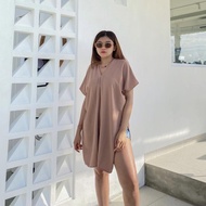 COD ) NAGITA LONG SQUARE CRINKLE AIRFLOW LONG TOP