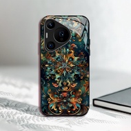 Retro Flower Totem Suitable For Huawei P70 Pura70 Original Ultra Mobile Phone Case All Inclusive Plu