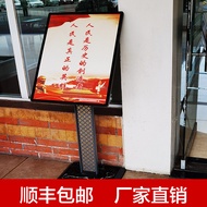 Stand paparan iklan logam yang disesuaikan, papan tanda selamat datang restoran dan hotel, stand pap